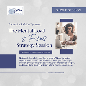 Mental load and focus strategy session
